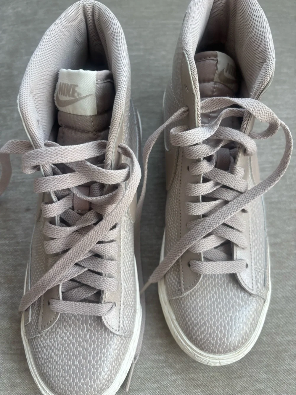 Nike Women’s Taupe/Light Brown High-Top Sneakers